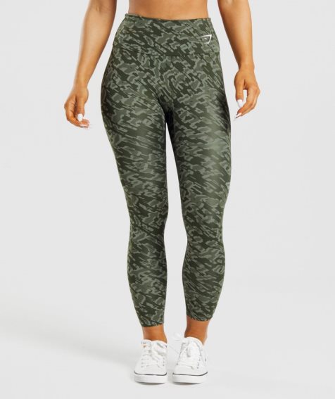 Women's Gymshark Training Leggings Green | NZ 2RACSK